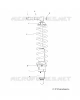 SUSPENSION, AMORTISSEUR ARRIERE TRACK (7043994)