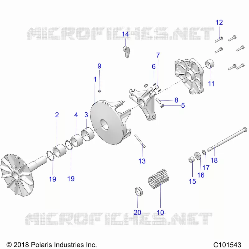SYSTÃˆME DE TRANSMISSION, PRIMARY CLUTCH