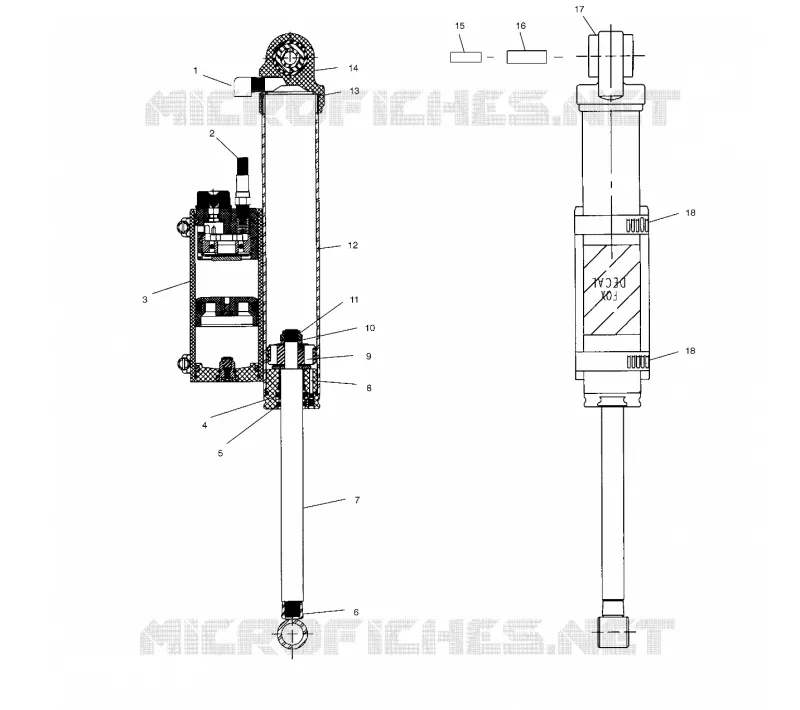 AMORTISSEUR and RESERVOIR (REAR TRACK)(EDGE)