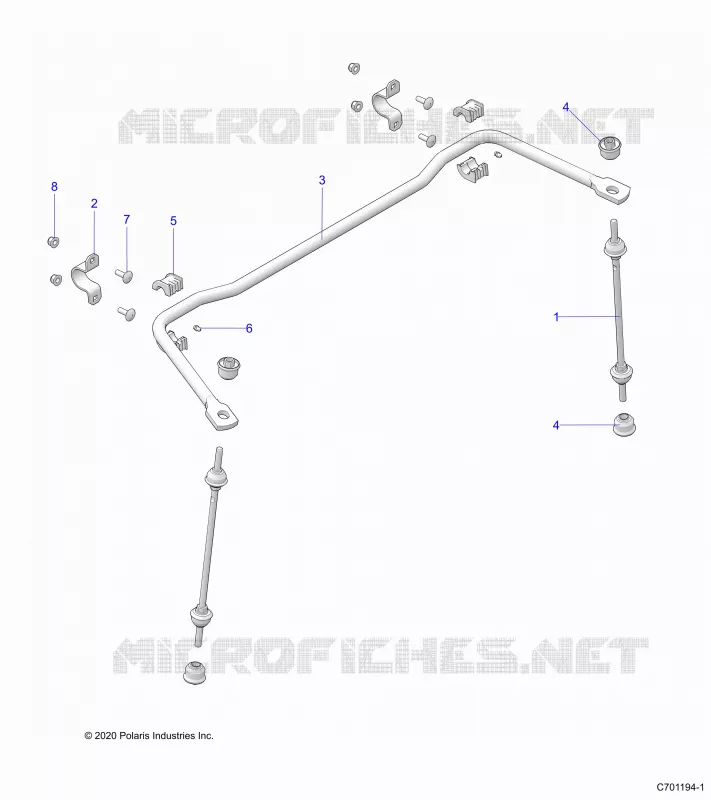 SUSPENSION, REAR BARRE STABILISATRICE