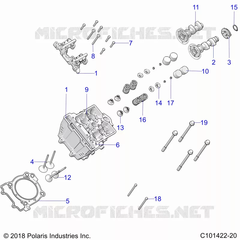 ENGINE, CULASSE, CAMS AND VALVES