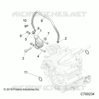 DRIVE TRAIN, MAIN SUPPORT PONT