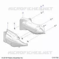 BODY, ECHAPPEMENT COVER SHIELD