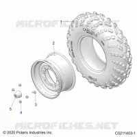 ROUES, FRONT TIRE