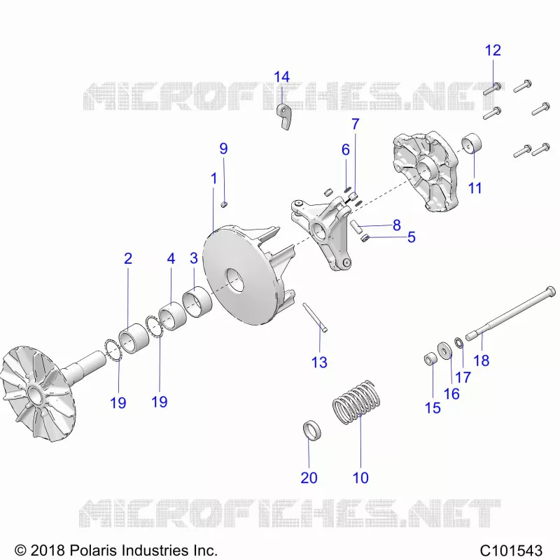SYSTÃˆME DE TRANSMISSION, PRIMARY CLUTCH