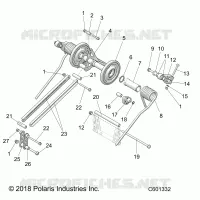 SUSPENSION, BRAS DE SUSPENSION ARRIERE