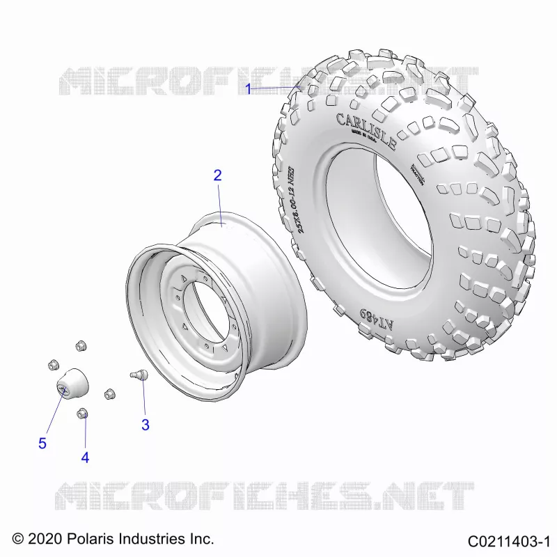 ROUES, FRONT TIRE