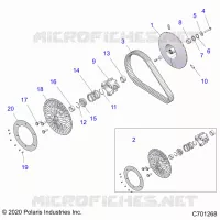 SYSTÃˆME DE TRANSMISSION, SECONDARY CLUTCH