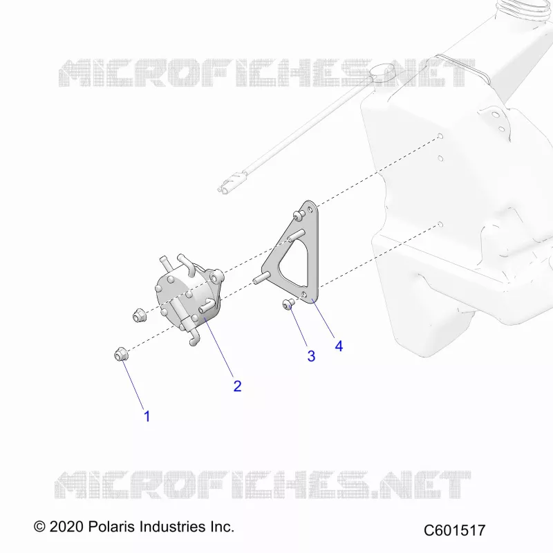 SYSTÃˆME D'ALIMENTATION, FUEL PUMP MOUNTING