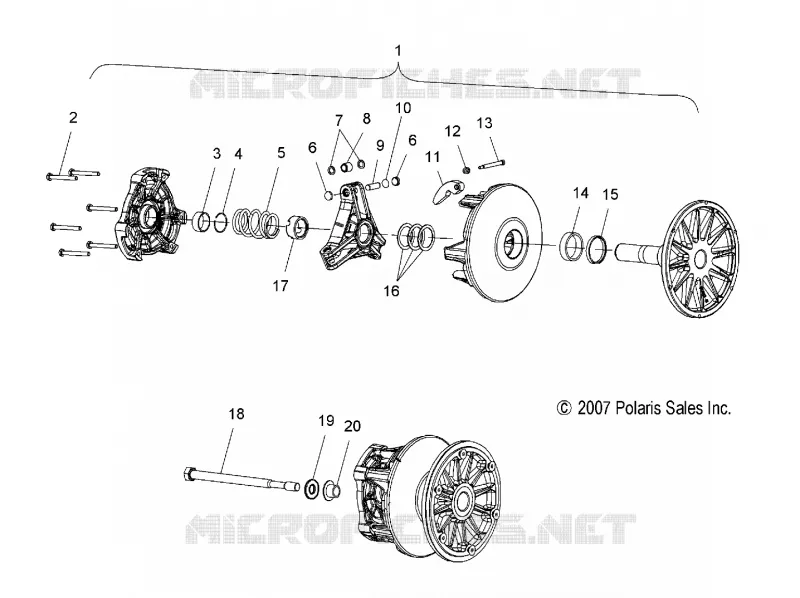 SYSTÈME DE TRANSMISSION, PRIMARY CLUTCH