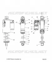 SUSPENSION, AMORTISSEUR AVANT TRACK