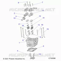 ENGINE, CULASSE, CAMS AND VALVES