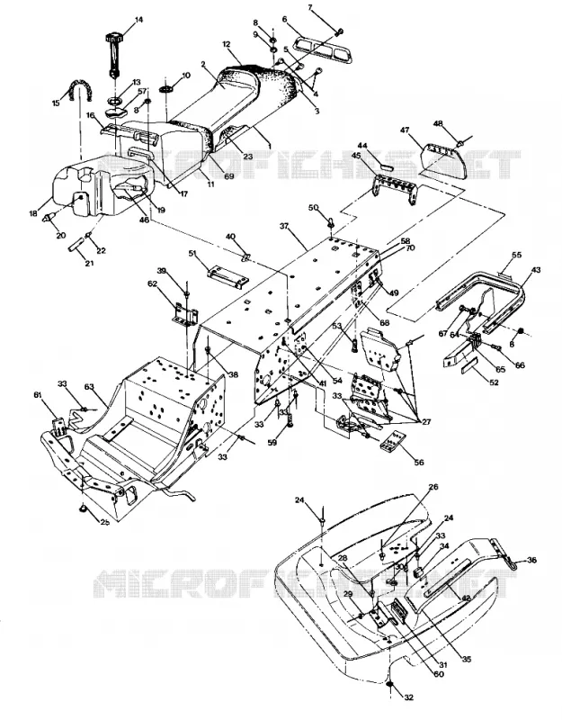 CHASSIS AND SIEGE 400 (4916781678001A)