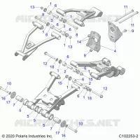 SUSPENSION ARRIERE CONTROL ARM MOUNTING