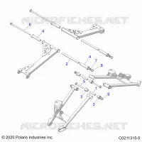 SUSPENSION ARRIERE CONTROL ARM MOUNTING