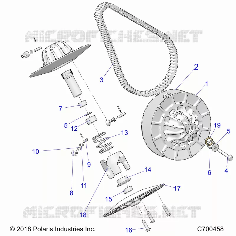 SYSTEME DE TRANSMISSION, SECONDARY CLUTCH