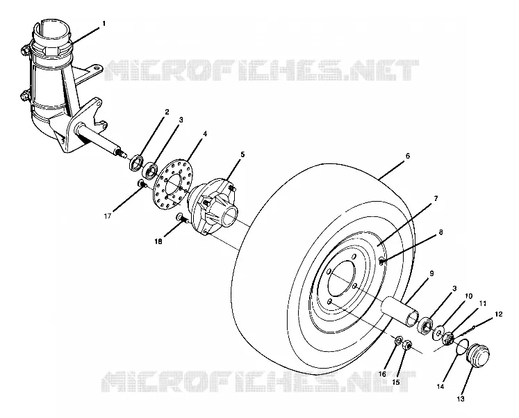 ROUE AVANT ASSEMBLY (4917721772015A)