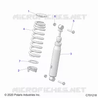 SUSPENSION, AMORTISSEUR AVANT MOUNTING