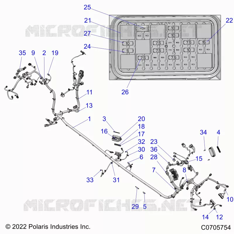 ELECTRICITE, WIRE HARNESS, CHASSIS