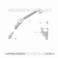 ALLUMAGE COIL, WIRE AND SPARK PLUG
