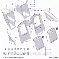 CARROSSERIE ARRIERE STORAGE COMPARTMENTS