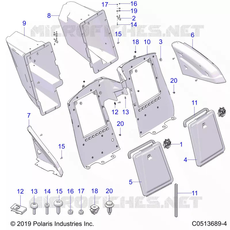 CARROSSERIE ARRIERE STORAGE COMPARTMENTS