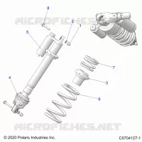 SUSPENSION, AMORTISSEUR AVANT MOUNTING