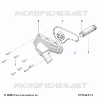 MOTEUR, WATERPUMP IMPELLER AND COVER