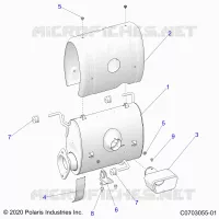 ENGINE, ECHAPPEMENT, SILENCER