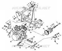 SUPPORT MOTEUR XPLORER 400L W98CC38C (4945414541A010)