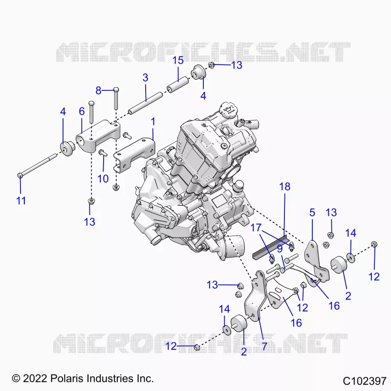 MOTEUR, MOUNTING & LONG BLOCK