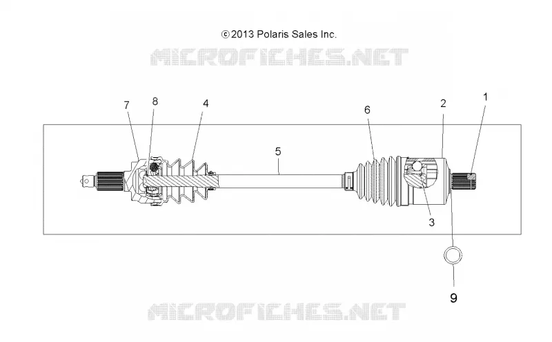 SYSTÈME DE TRANSMISSION, DRIVE SHAFT, FRONT (TO 2/15/16)