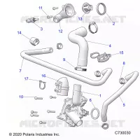 MOTEUR, WATERPUMP AND BYPASS