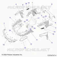CARROSSERIE ARRIERE RACK AND FENDERS