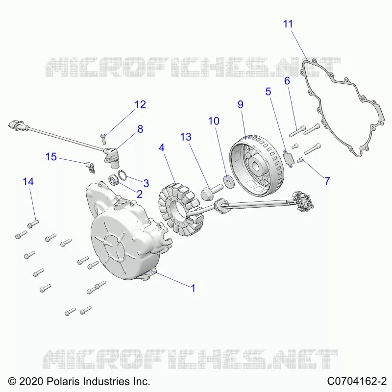 ENGINE, STATOR AND FLYROUE