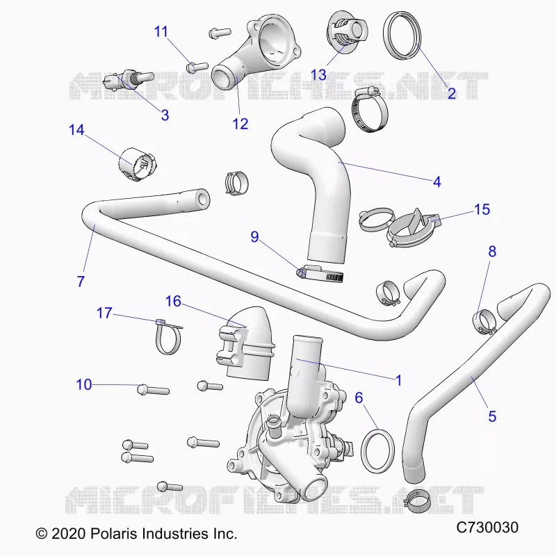 MOTEUR, WATERPUMP AND BYPASS