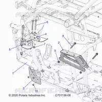 CHASSIS, MOTEUR AND REAR DRIVELINE MOUNTING