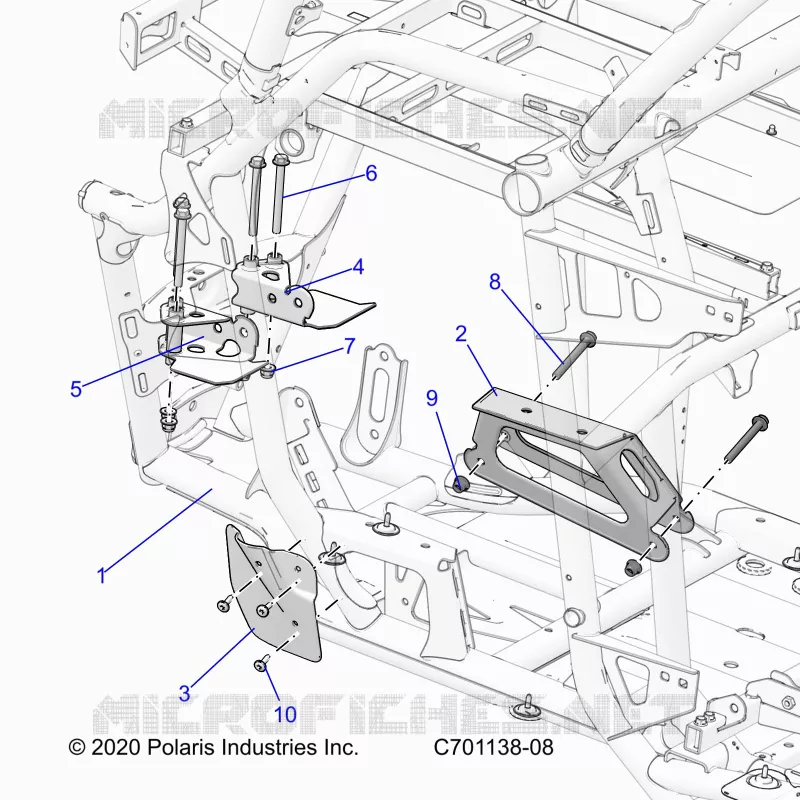 CHASSIS, MOTEUR AND REAR DRIVELINE MOUNTING