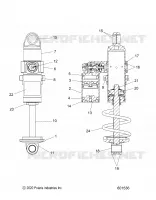SUSPENSION, AMORTISSEUR AVANT TRACK, VELOCITY