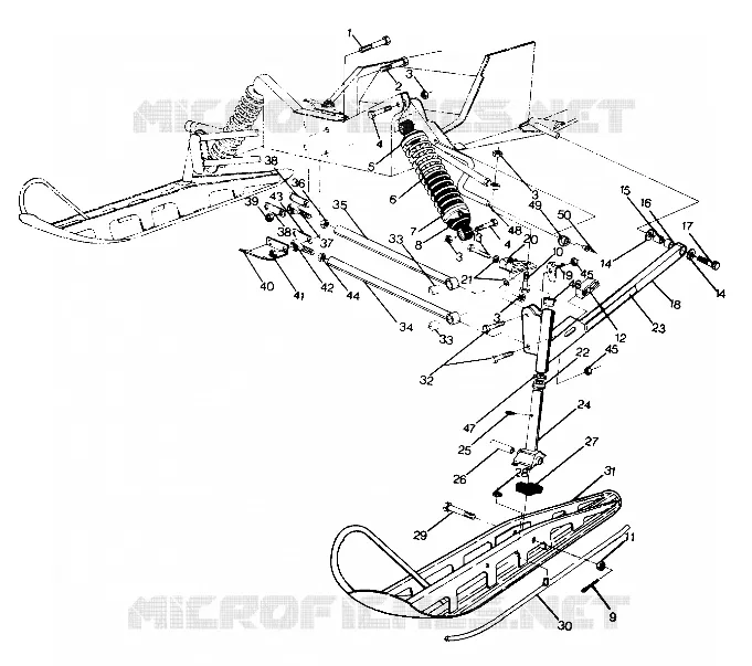 SUSPENSION AVANT AND SKI 500 AND 500 CLASSIC (4919251925007A)
