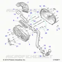 SYSTÃˆME DE TRANSMISSION, CLUTCH COVER AND DUCTING