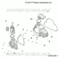 ENGINE, ALTERNATEUR COVER HVAC