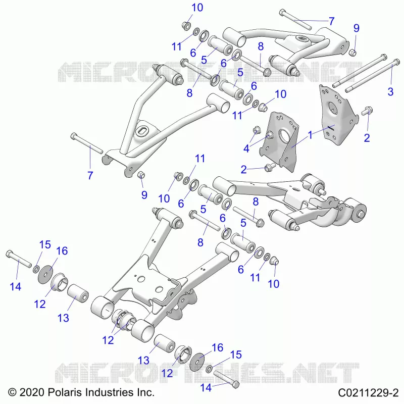 SUSPENSION ARRIERE CONTROL ARM, MOUNTING
