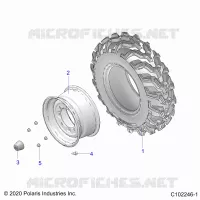ROUES, FRONT TIRE