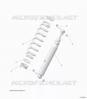 SUSPENSION, REAR SUPPORT AMORTISSEUR 
