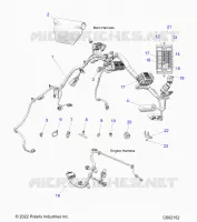 ELECTRICITE, WIRE HARNESS,CHASSIS/FUSE BLOCK, ENGINE
