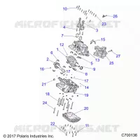 ENGINE, CRANKCASE AND VILEBREQUIN