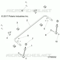 SUSPENSION AVANT STABILIZER BAR- R20RSU99AA/AX/A9/AP (C700032)
