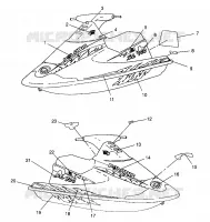 EMBLEMES SL 900 B964291 and  Intl. SL 900 I964291 (4935583558A007)