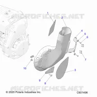MOTEUR, AIR DUCT, INLET